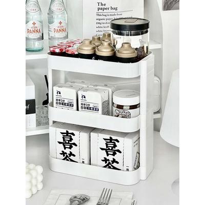 桌面化妆品置物架桌上小架子收纳盒办公室多层书桌宿舍文具收纳架