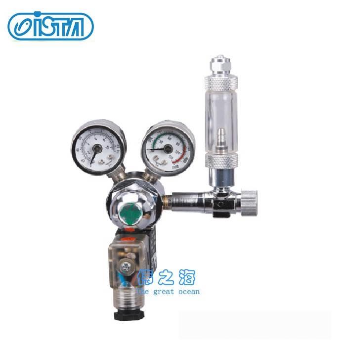 伊士达ISTA 高级CO2 电磁阀控制器双表二氧化碳电磁阀 带计泡器