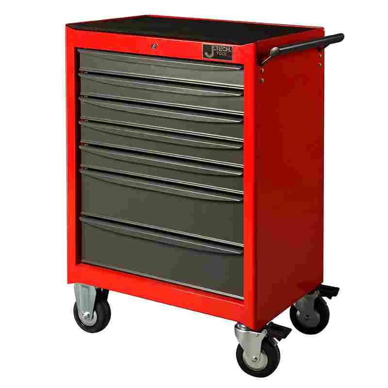 捷科工具车带抽屉多用途多功能万向轮子汽修汽保工具柜6抽7抽RC-7
