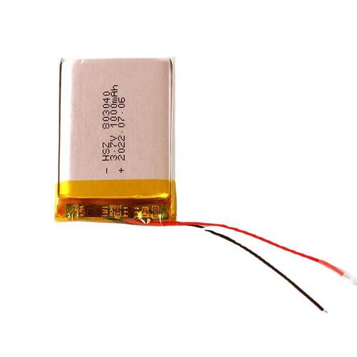 803040 1000mAh KC,UL,UN38.3认证蓝牙耳机水平仪音响及MP3锂电池