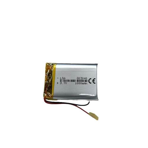可充电803040聚合物锂电池1000Mah3.7V灯具LED小钢炮音箱车载导航