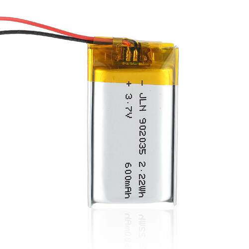 902035聚合物锂电池600mAh小玩具软包锂电池3.7v数码仪器充电电池