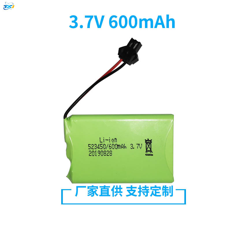 7v 600mah铝电池 加保护乐能k9恐龙机器人电池523450
