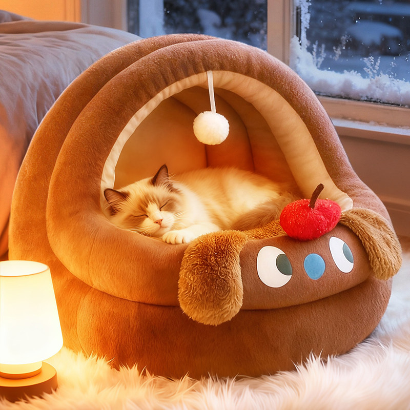 半封闭摇篮猫窝保暖舒适睡更香