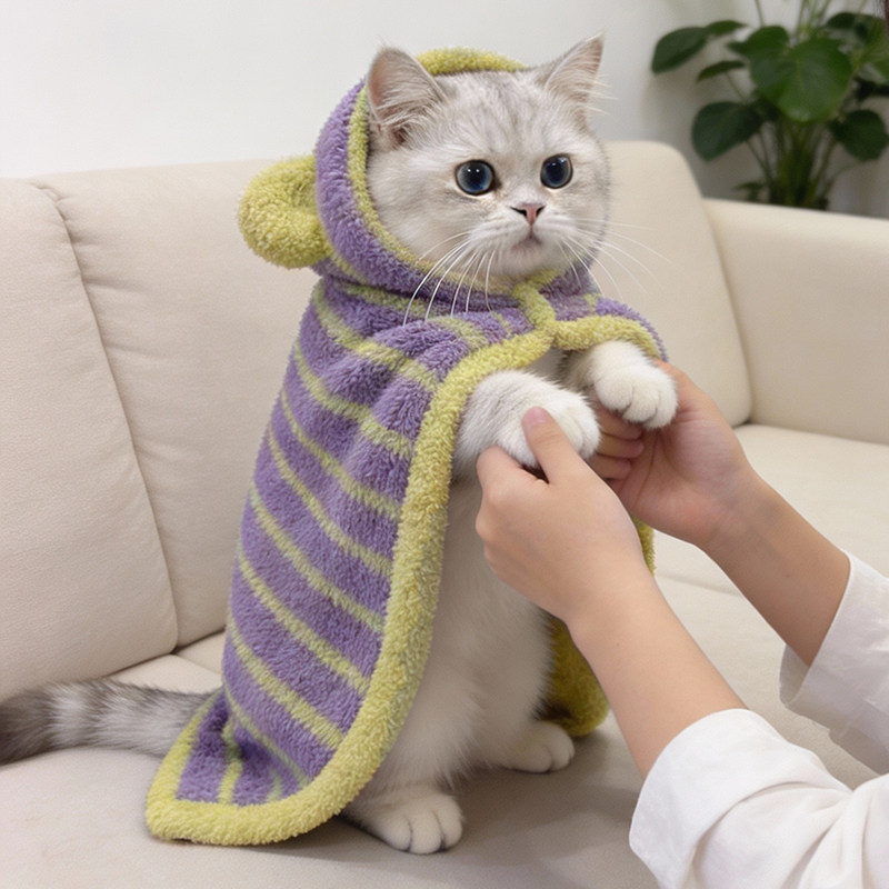 猫咪衣服披风斗篷加厚保暖布偶防掉毛可爱毛毯披风小狗窝宠物垫子,宠物/宠物食品及用品,猫宠物服装/雨衣（新）,淘宝优惠券,粉丝福利购,淘宝优惠卷