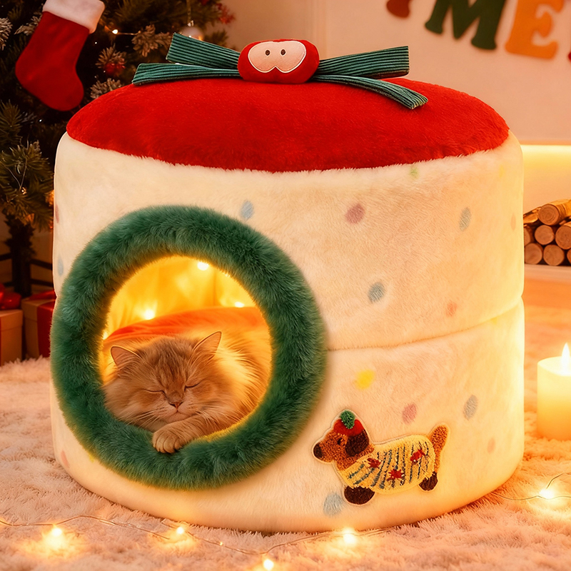 网红罐头猫窝可折叠两用窝