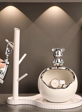 暴力入户玄关摆件钥匙收纳进门门口鞋柜客厅装饰品乔迁新居礼品88