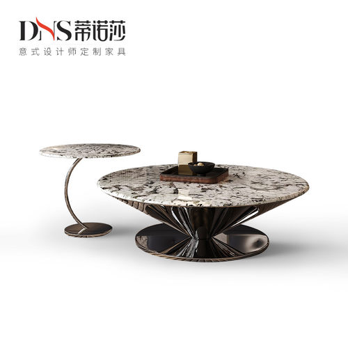 意式轻奢茶几奢石高端