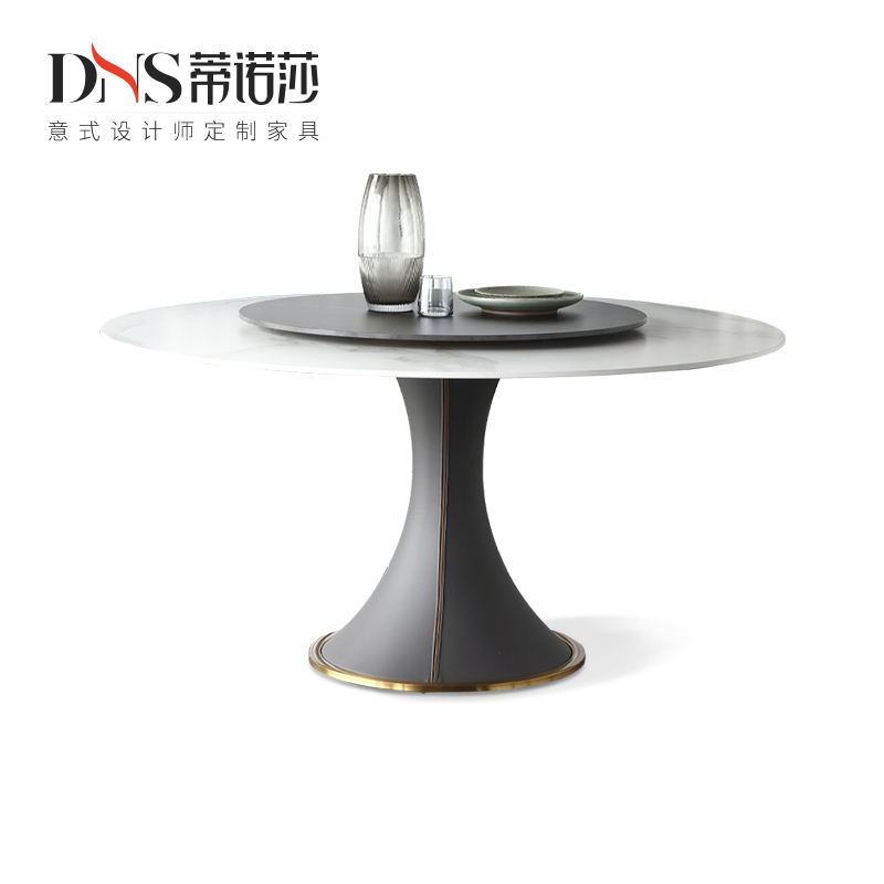 简约现代风网红样板房北欧餐桌