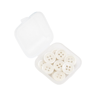 高档纽扣上衣衬衫开衫衣服女高级时尚精致百搭圆形两眼四眼小扣子