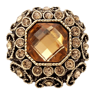 高档扣子羊绒大衣呢子风衣毛呢外套大号金属纽扣水钻镶钻装饰配件