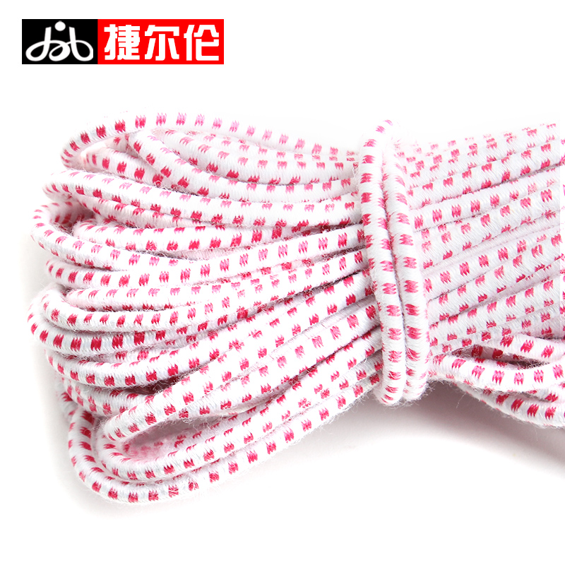 红白老式传统儿童服装松紧带