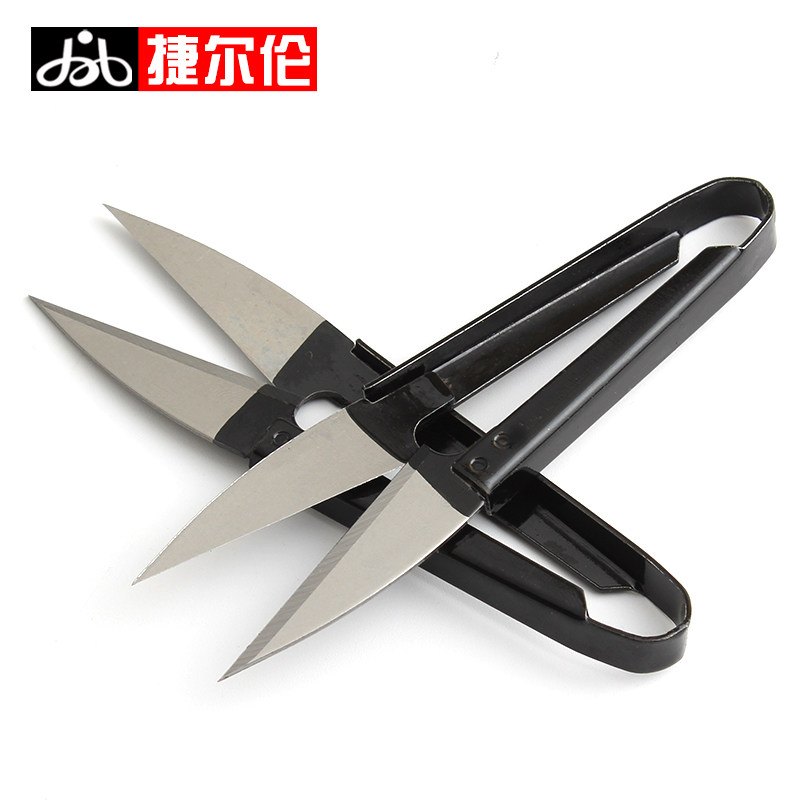 家用弹簧u型迷你手工服装小剪子