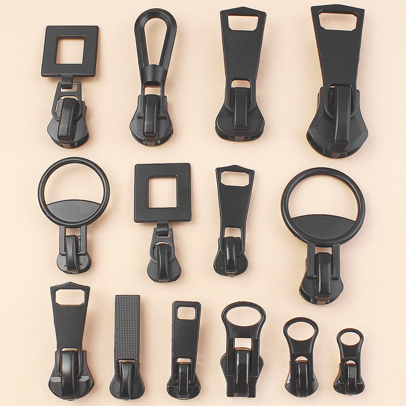 拉链拉头羽绒服外套树脂双向双头大号5号8通用修复拉锁头衣服配件