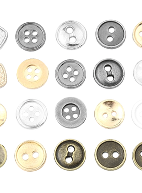 金属纽扣衬衫衬衣百搭金色圆形