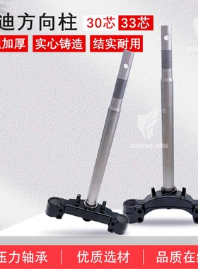 适用火迪N95c三星柱方向柱改装30芯33芯实心下联板前叉