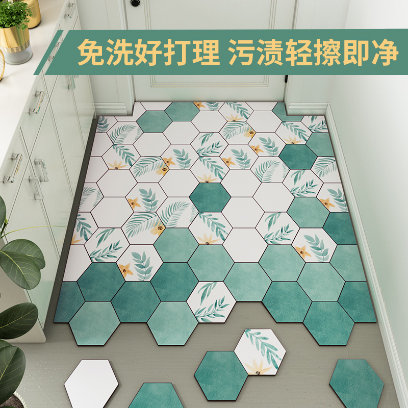 玄关可裁剪皮革pvc免洗