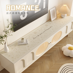 柜桌面保护台布 奶油风电视柜桌垫茶几桌布免洗防油防水餐边玄关鞋