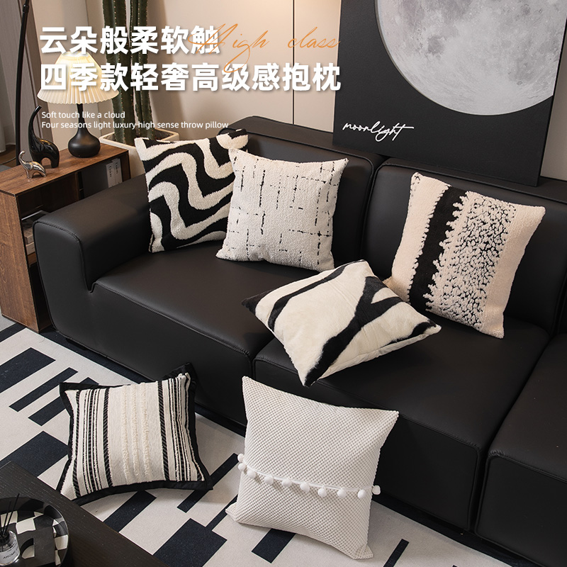 客厅沙发抱枕轻奢高级感靠垫靠背垫床头靠枕套可拆卸洗四季通用