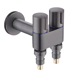 加长洗衣机水龙头家用专用一进二出多功能双出4分角阀一分二接头