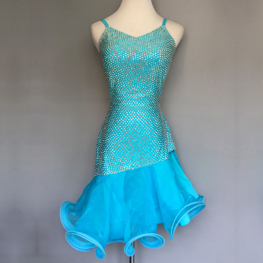 少儿拉丁舞表演服拉丁舞比赛服拉丁舞表演服装拉丁舞演出服女d37