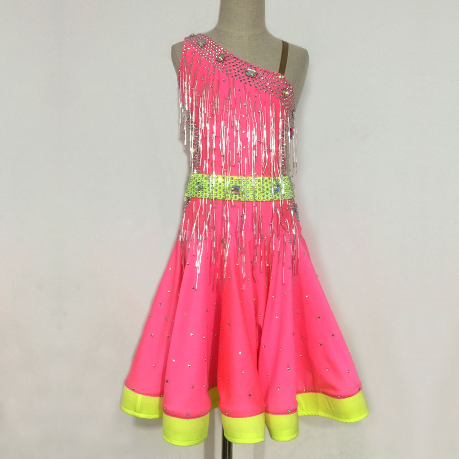 少儿拉丁舞表演服拉丁舞比赛服拉丁舞表演服装拉丁舞演出服女G43