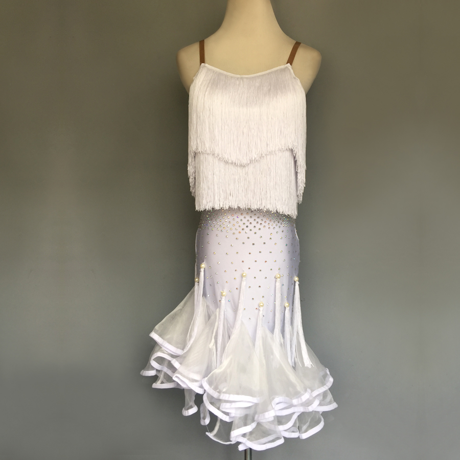 少儿拉丁舞表演服拉丁舞比赛服拉丁舞表演服装拉丁舞演出服女H24