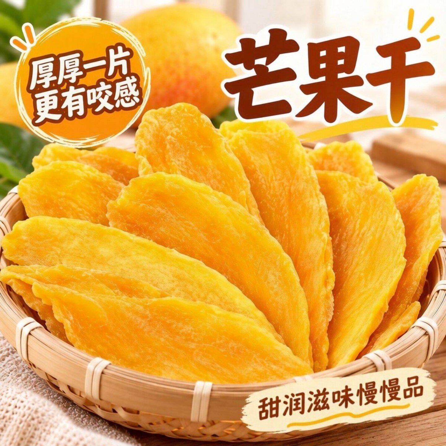 网红厚切大片即食解馋芒果干