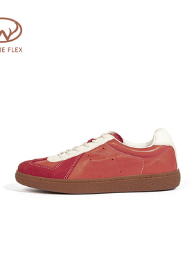 韦恩Wayne Flex男女同款系带平底舒适拼色百搭运动潮流阿甘德训鞋