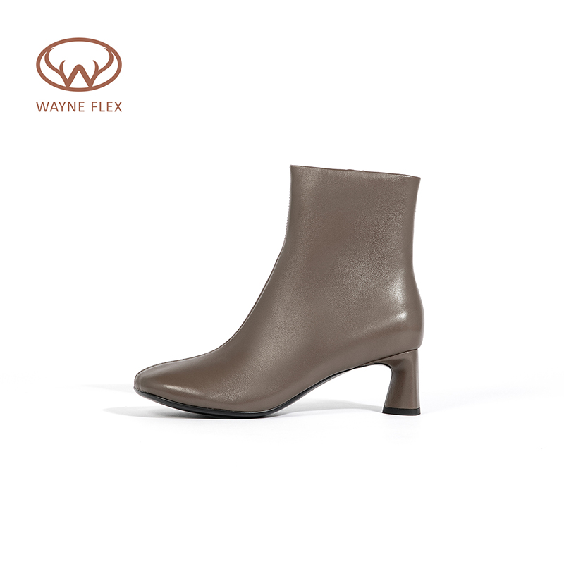 韦恩粗跟复古百搭瘦瘦靴