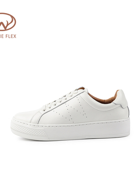 韦恩Wayne Flex小白鞋百搭舒适不磨脚松糕平底爆款休闲鞋女