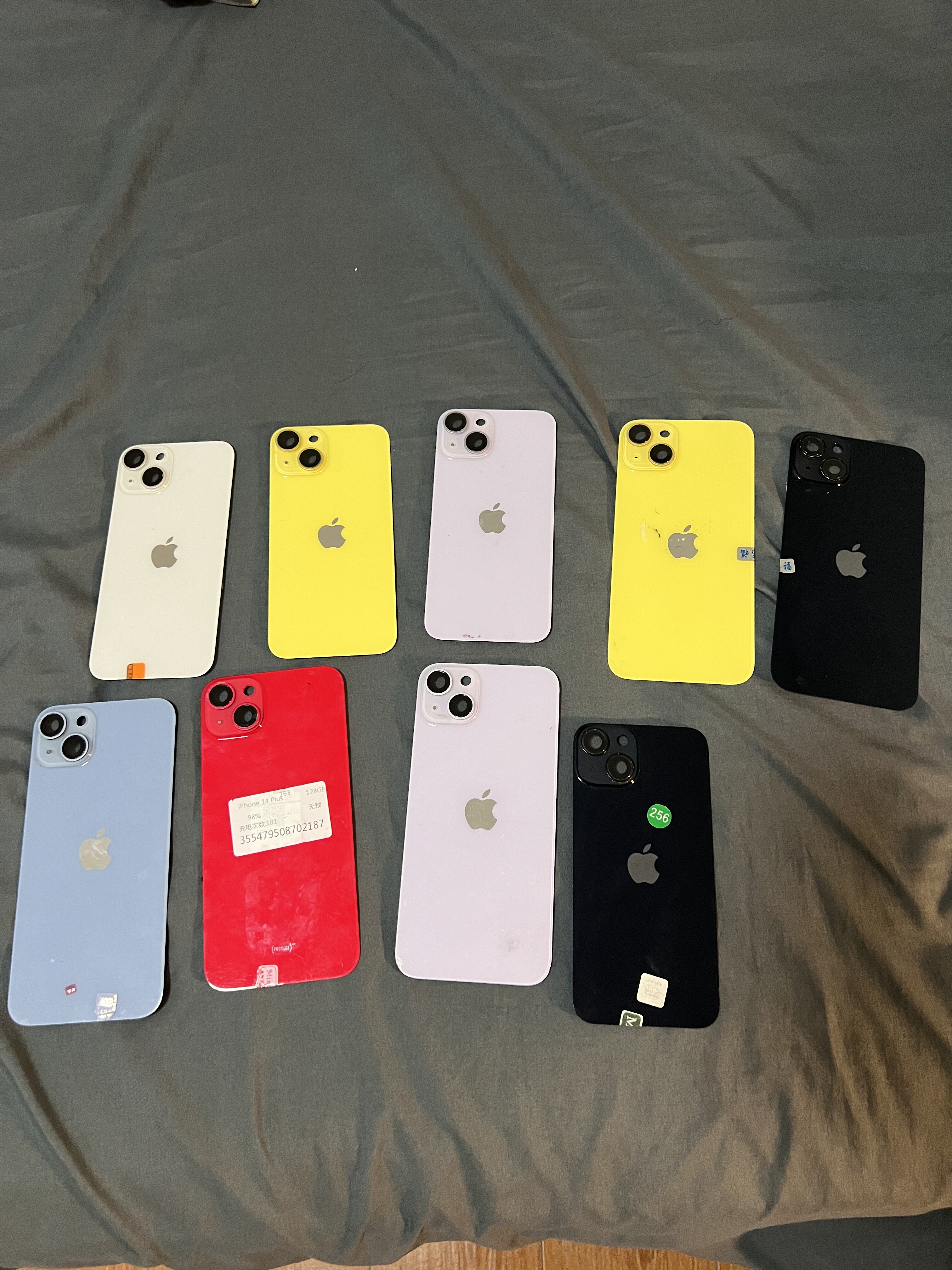 14原装拆机后盖玻璃iPhone14ProMax后壳13mini手机后玻璃13Pro