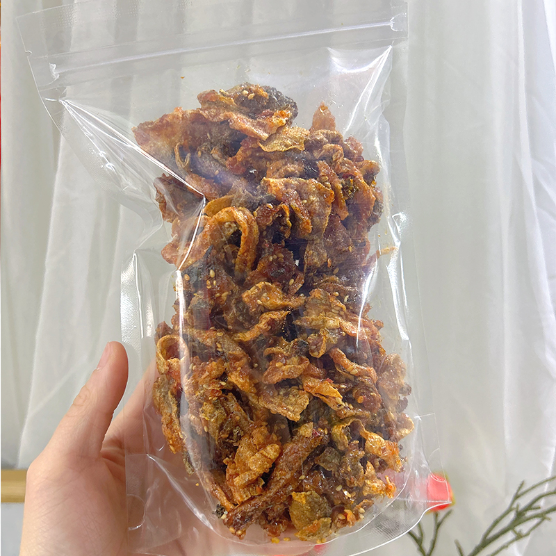 香辣鱼皮微辣海鲜零食即食麻辣鳕鱼皮办公室美味小零食