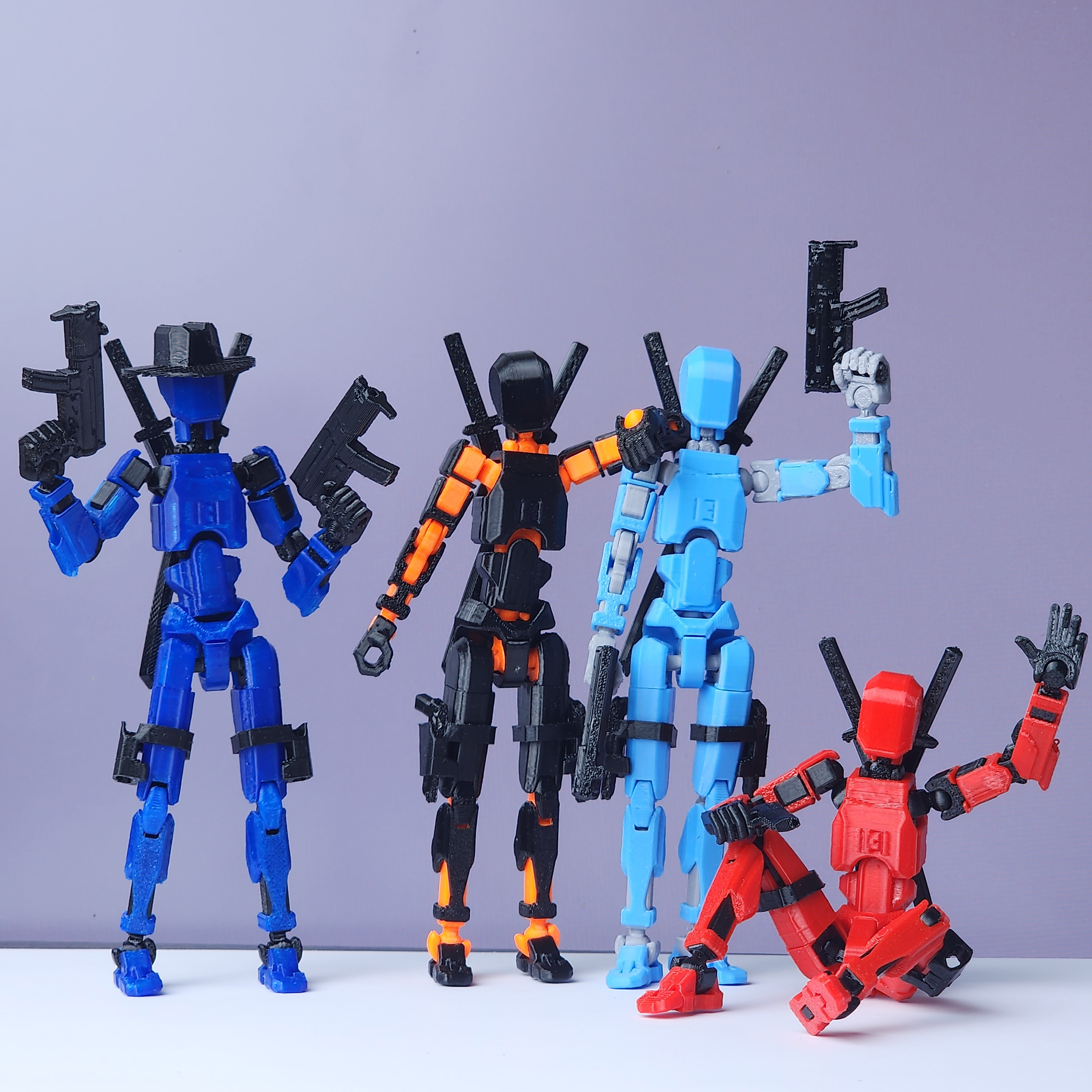 3d打印幸运13特工人仔关节可动偶