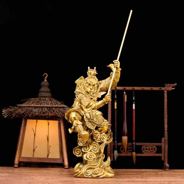 纯铜齐天大圣佛像斗战胜佛神像铜猴客厅孙悟空摆件工艺品