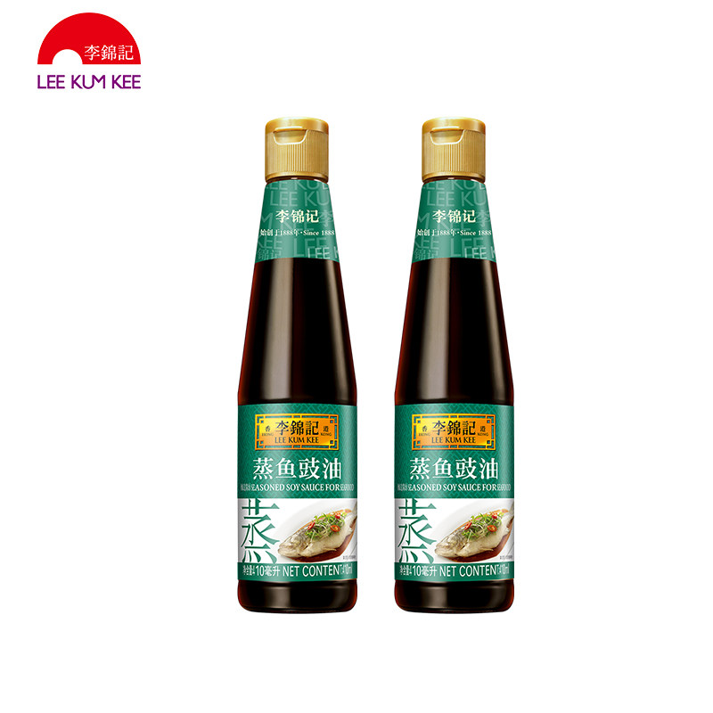 李锦记蒸鱼豉油410ml瓶家用生抽清蒸鱼调味凉拌炒菜酿造酱油