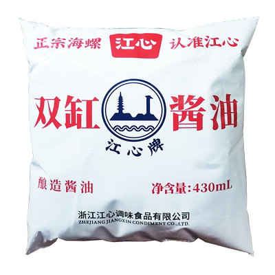 温州江心海螺双缸酱油430ml*5包