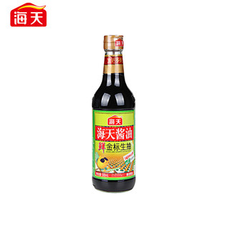 海天鲜金标生抽500ml酿造酱油 炒菜凉拌肠粉配料 厨房炒菜调料