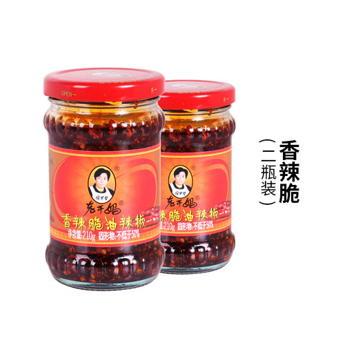 老干妈香辣脆油辣椒210g*2瓶