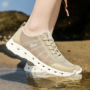 夏季男鞋2025新款潮流网面透气薄款休闲运动鞋软底轻便舒适大码鞋