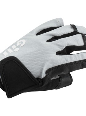 Gill新款男女通用银黑色成人运动航海半指手套骑行钓鱼包邮