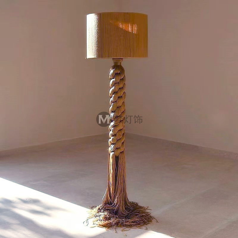 国外设计师波西米亚手工落地灯
