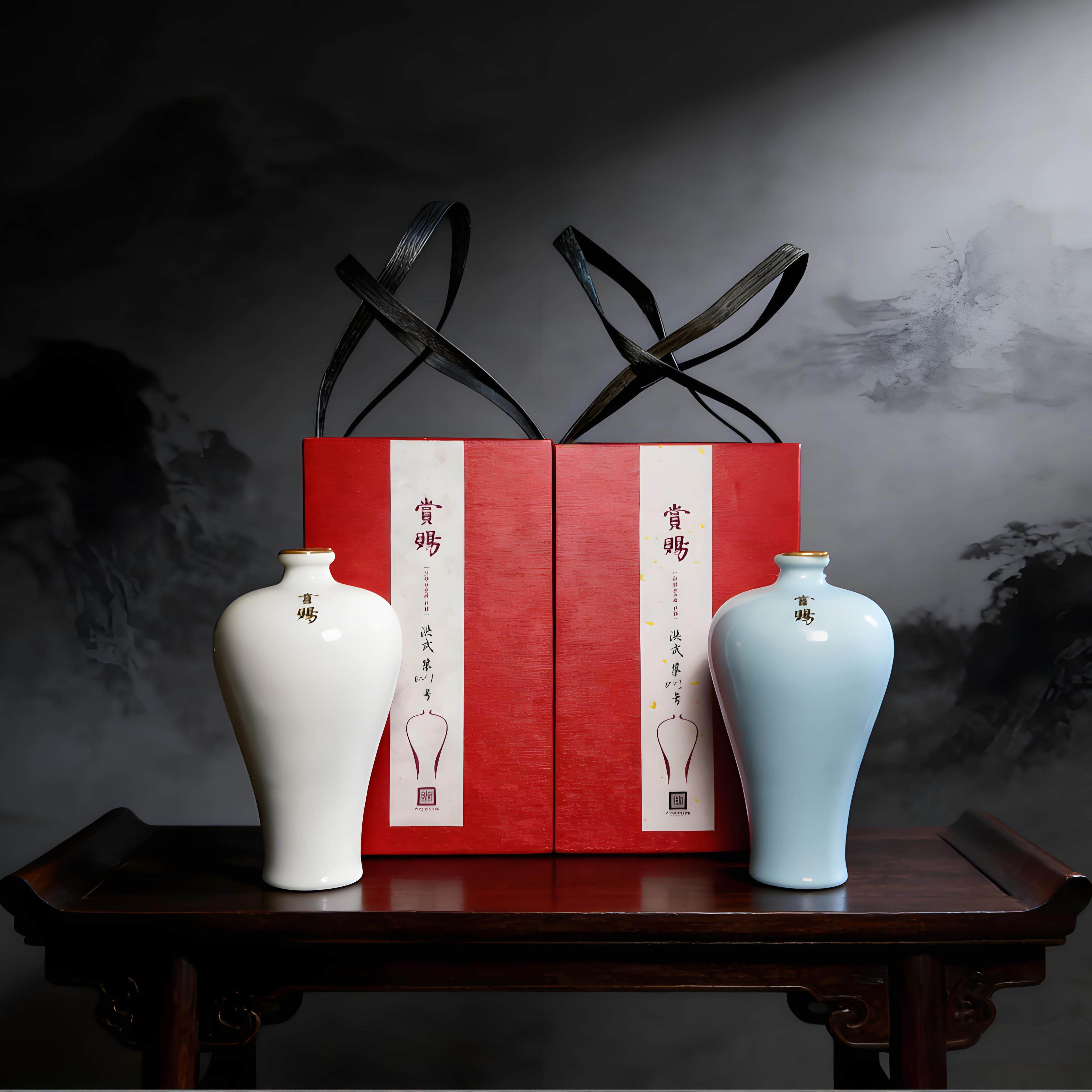 南京博物院定制洪武赏赐梅瓶纯粮食白酒文创伴手礼物特产礼盒