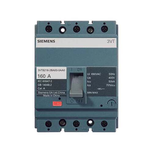 可维修西门子塑壳断路器3VT8 VT160N160 TMF F/4P议价