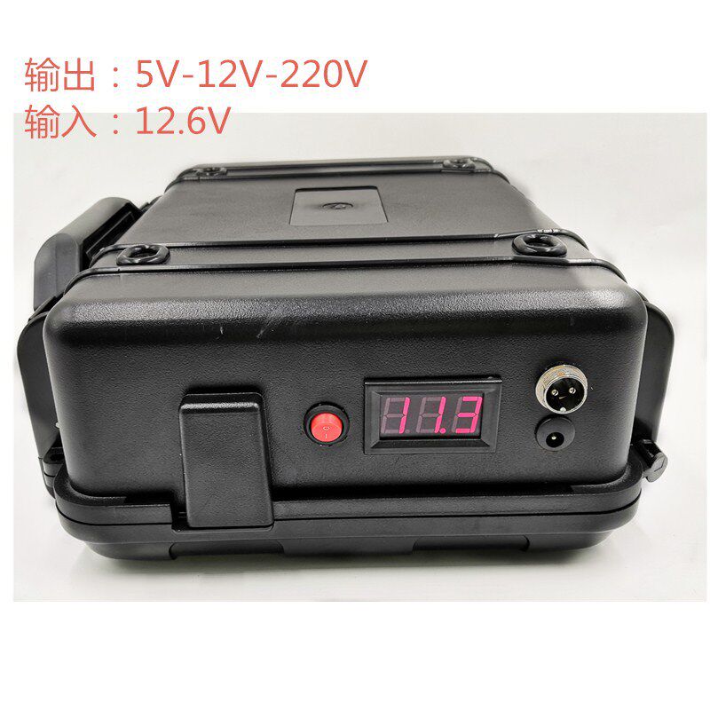 野外便携5V 12V 220V多功能移动电源 18650锂电池组 户外锂电池