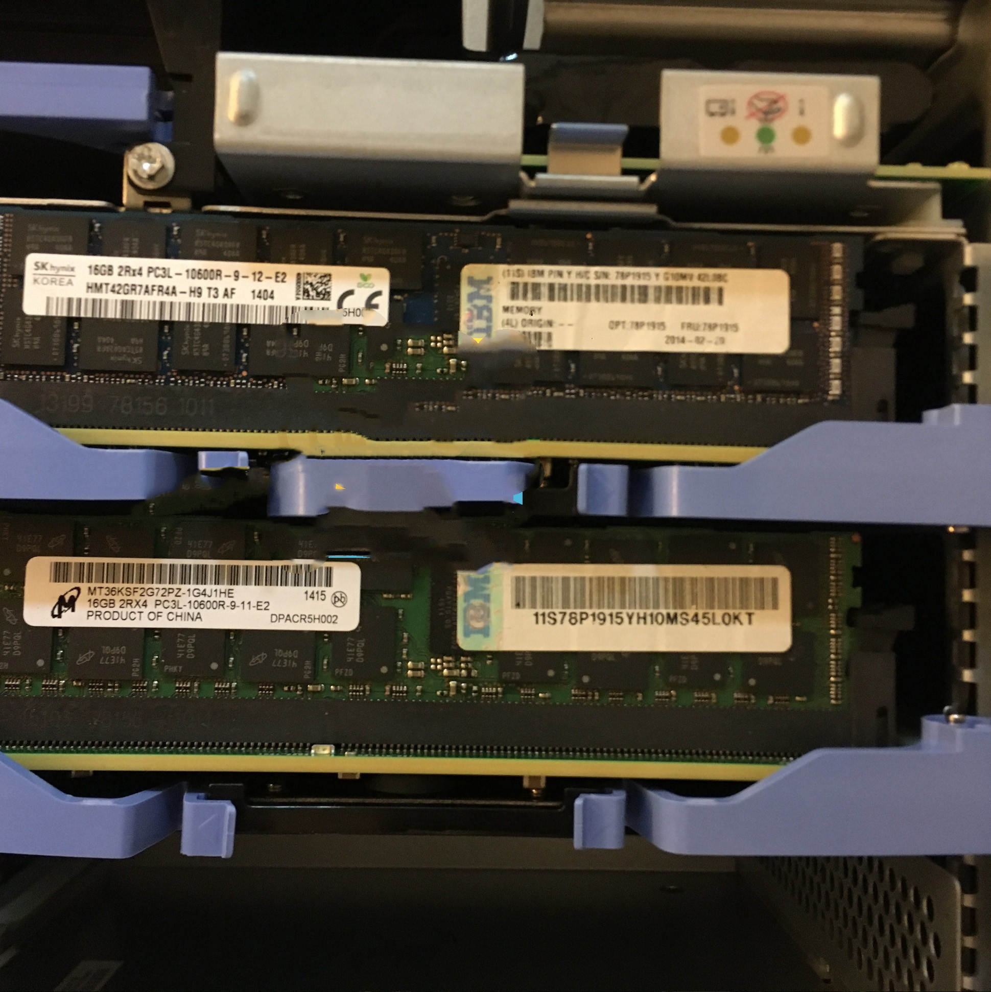 IBM EM4C 78P1915 16GB 2RX4 PC3L-10600R POWER7系列小型机内存