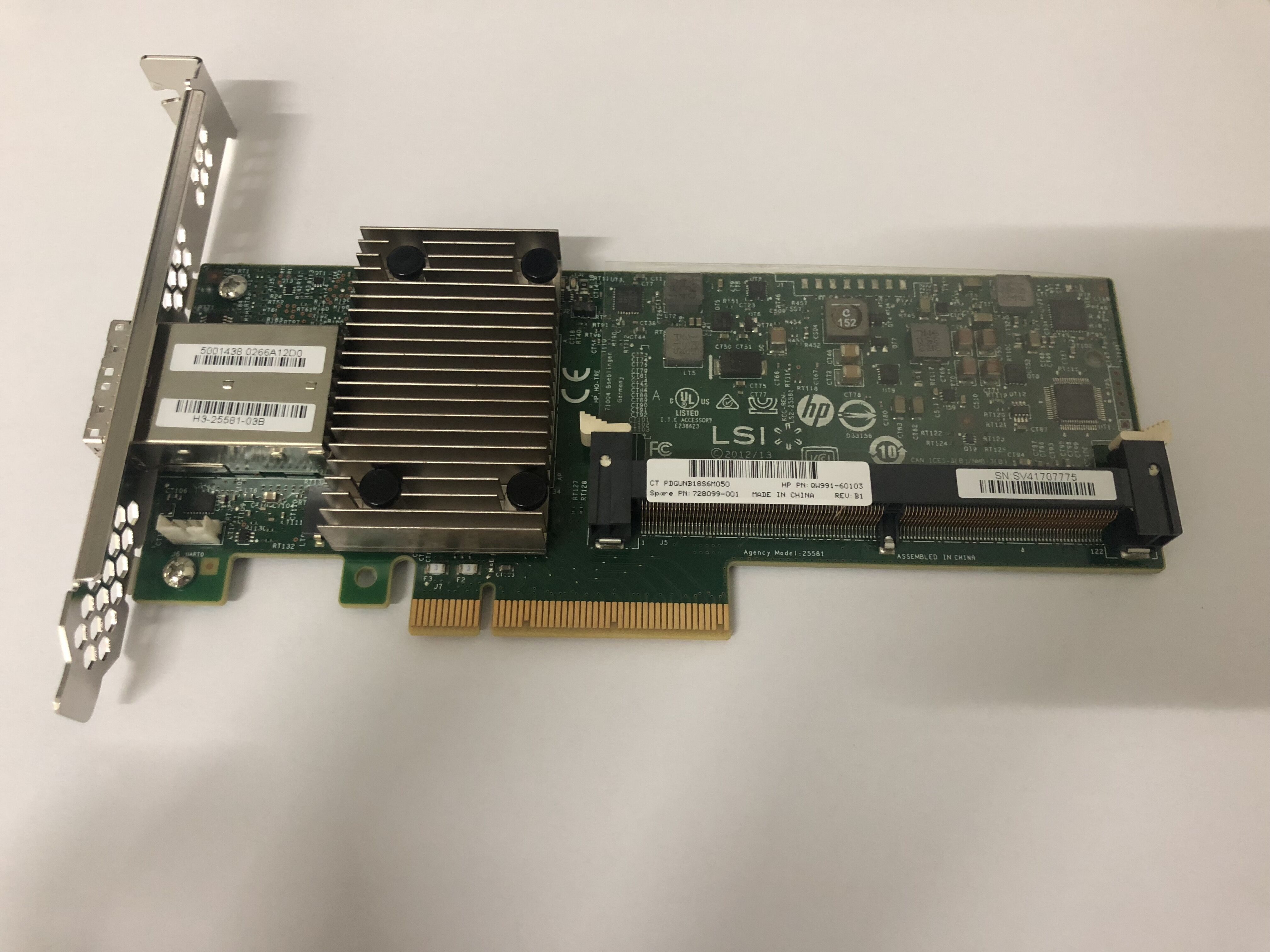 原装 hp p1228 12gb/s sas 阵列卡 qw991-60103 728099-001