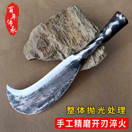 纯手工锻打砍柴刀高硬度