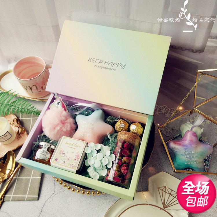 婚庆伴娘回礼生日礼物百天礼盒婚礼INS渐变彩虹伴手礼婚庆喜糖盒在类目 节庆用品/礼品, 糖盒/糖盒配件中 - 来自Buy2taobao.com提供专业的淘宝代购服务