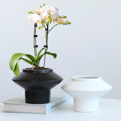 陶瓷花盆家用客厅创意个性复古简约高脚室内绿植专用中式禅意花器